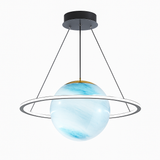 lustre créatif pour chambre d'enfant motif planète et étoiles