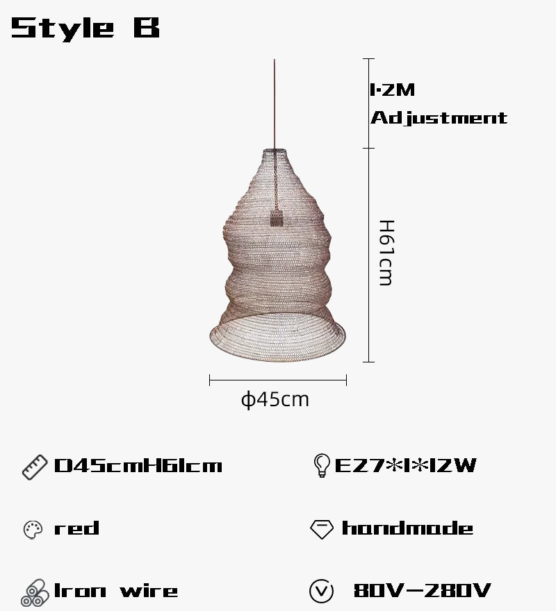 lustre créatif suspendu pour restaurant bar et hôtel