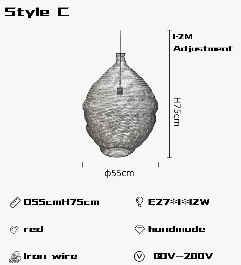 lustre créatif suspendu pour restaurant bar et hôtel