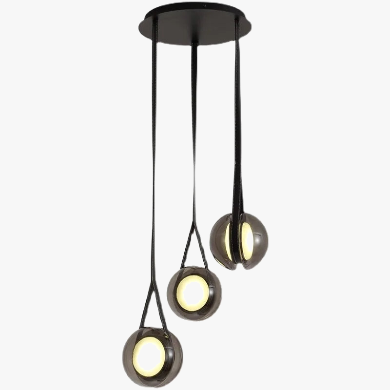 lustre créatif yoyo en verre pour décoration moderne intérieure