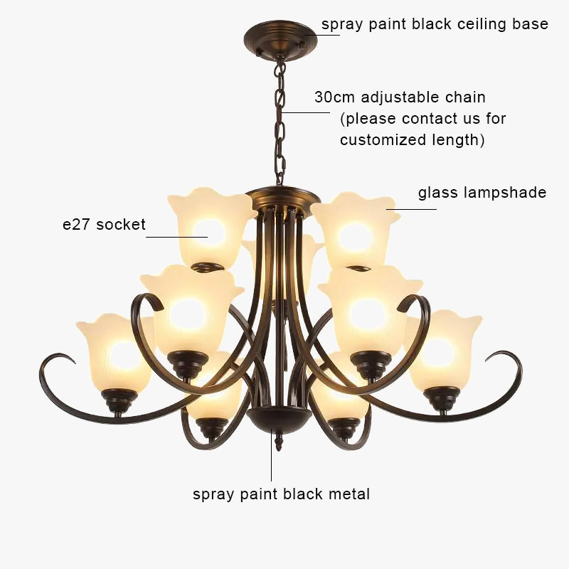 lustre cristal rétro suspension modernes pour décoration intérieure