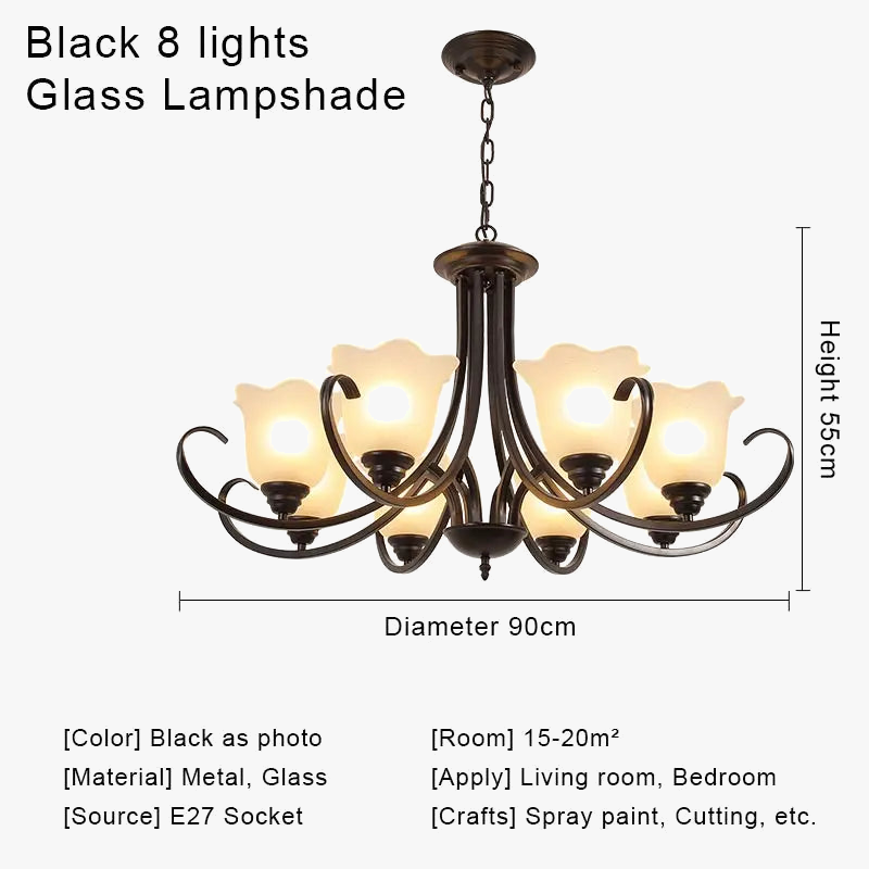 lustre cristal rétro suspension modernes pour décoration intérieure