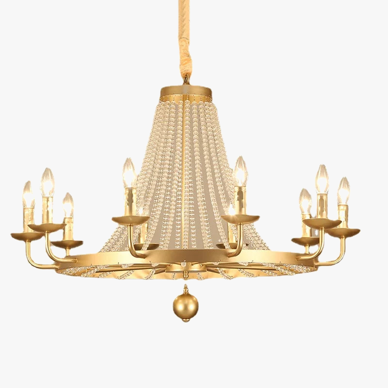 lustre cristal suspendu lumineux pour décoration intérieure élégante