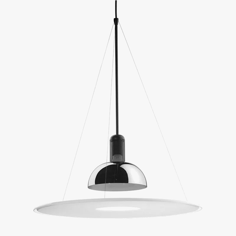 lustre d'art design italien rond moderne soucoupe volante