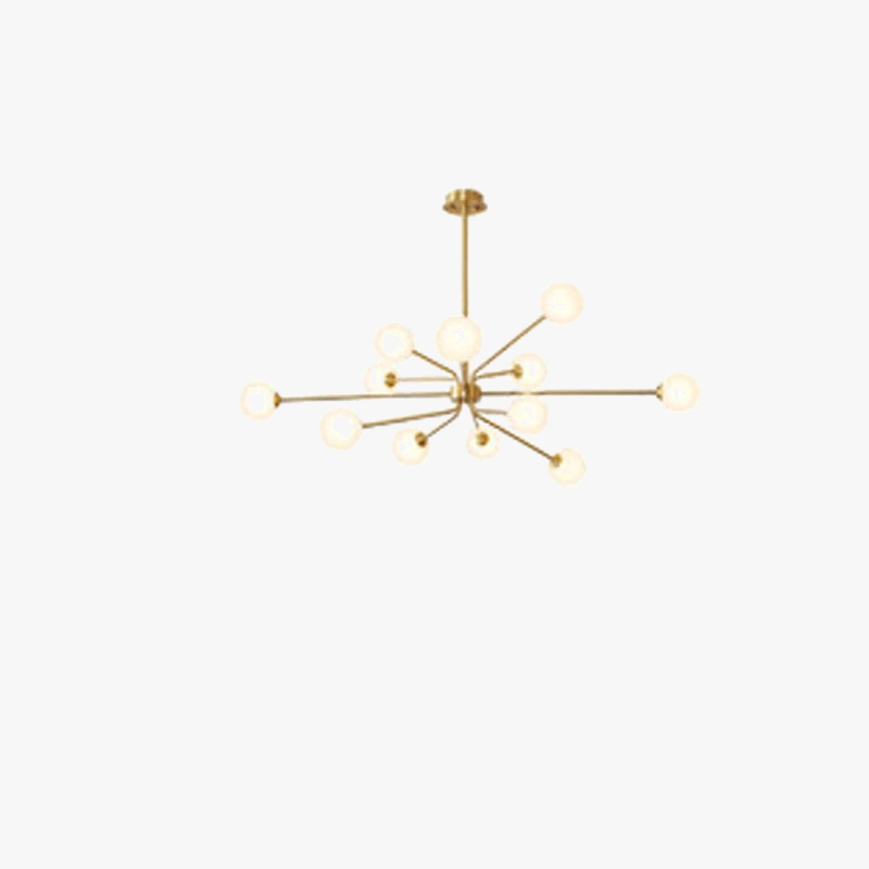 lustre décoratif en cuivre pour un intérieur nordique