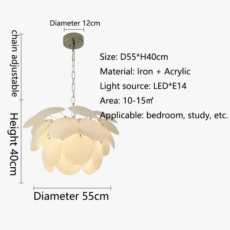 lustre décoratif pomme de pin nordique moderne créatif
