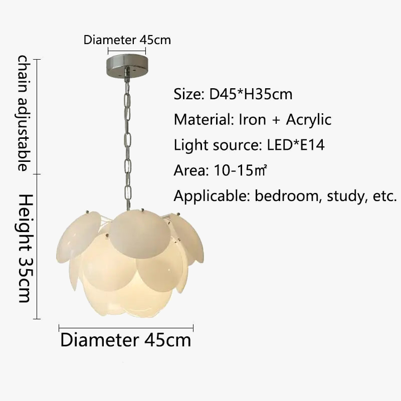 lustre décoratif pomme de pin nordique moderne créatif
