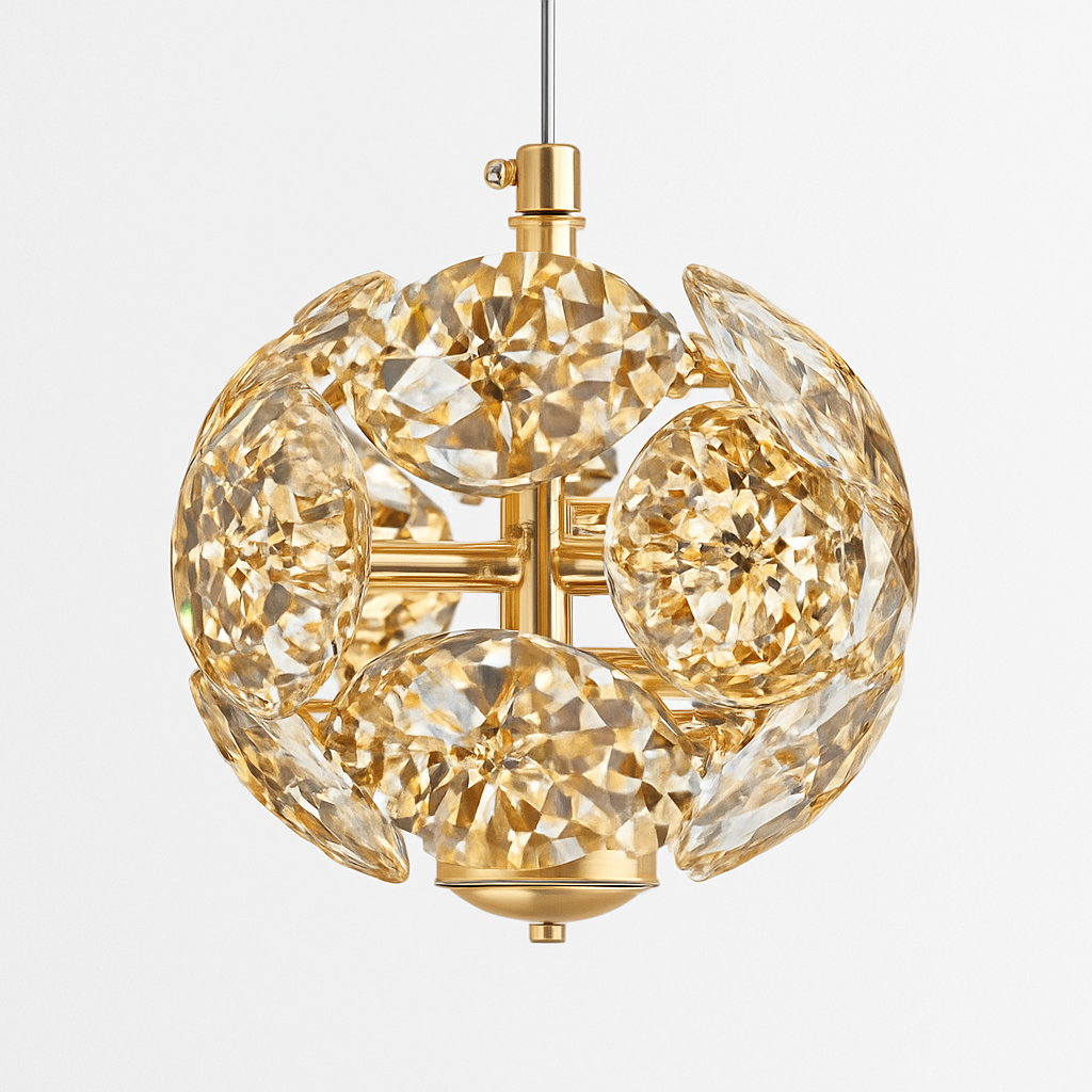 lustre de chevet en cristal k9 moderne et luxueux