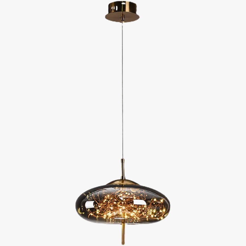 Lustre de chevet rouge en filet nordique pour fille