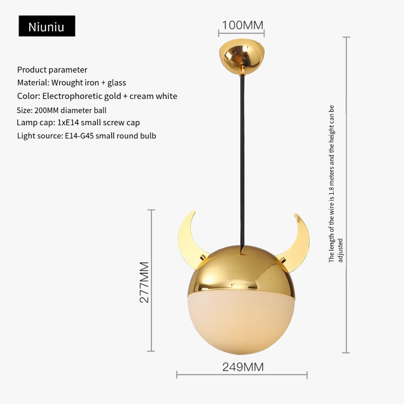 Lustre de dessin animé personnalisé et créatif de Style italien nordique