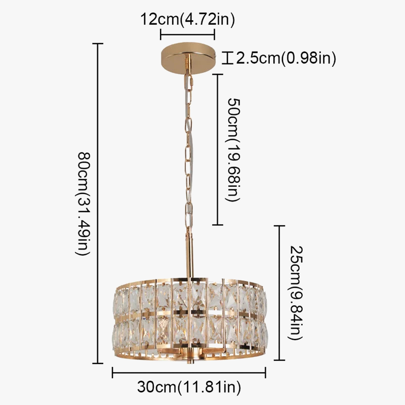 lustre de luxe en cristal suspendu pour décoration maison