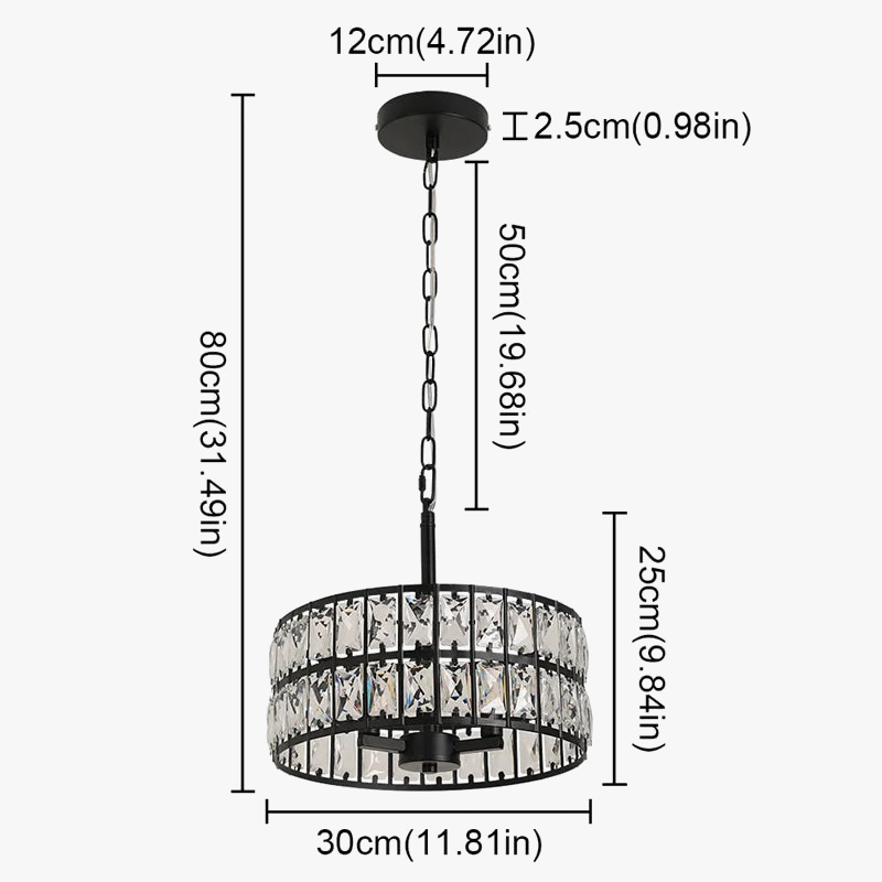 lustre de luxe en cristal suspendu pour décoration maison