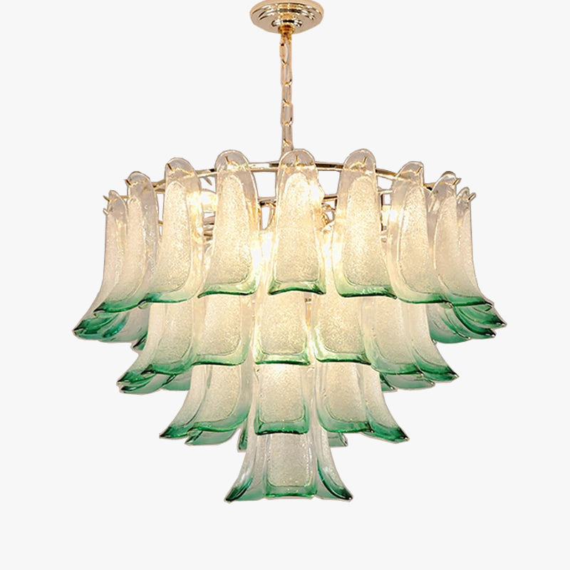 lustre de luxe en verre avec suspension led suspendu