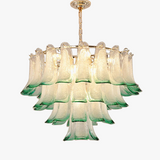 lustre de luxe en verre avec suspension led suspendu