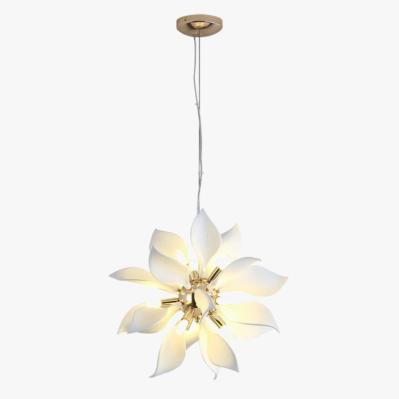 lustre de luxe moderne en céramique pétale pour utilisation magasin