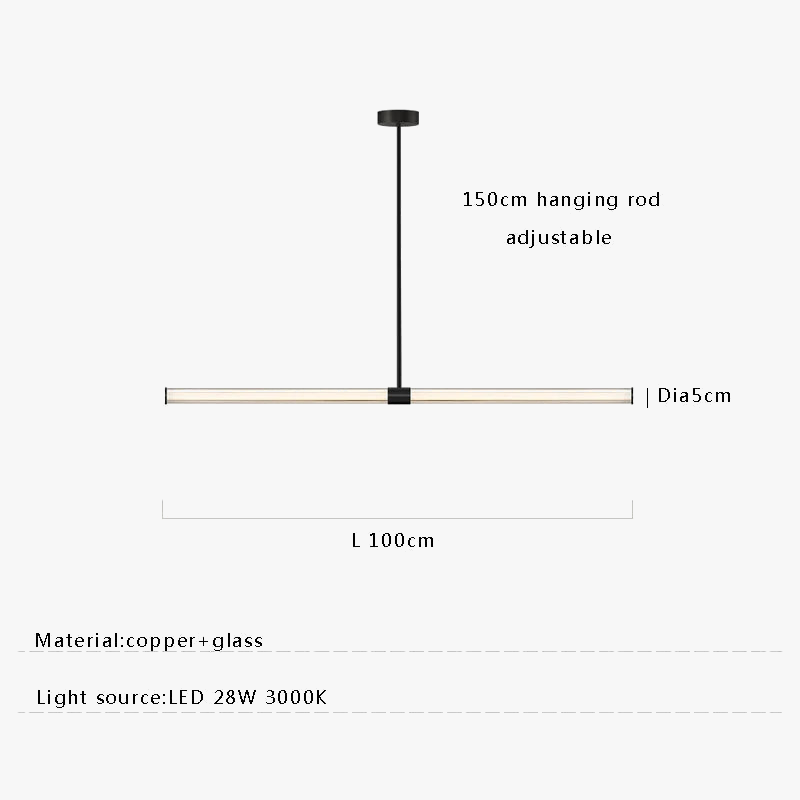 lustre de luxe moderne en verre de cuivre suspendu