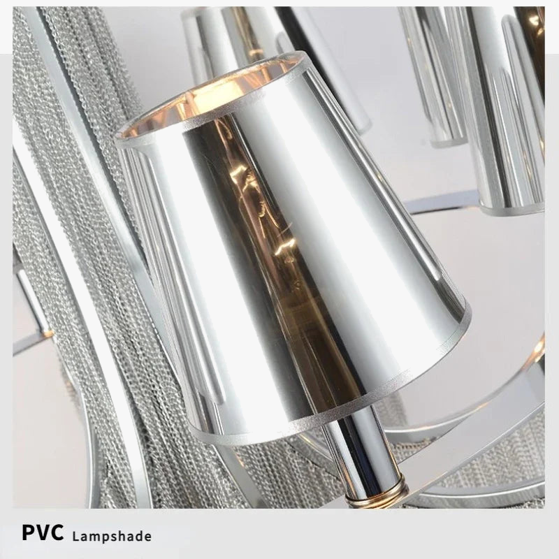 lustre de luxe moderne pour mariage avec lumières intégrées
