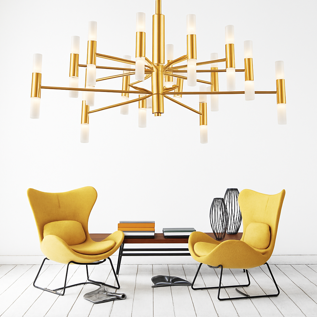 lustre de luxe moderne simple design artistique suspendu