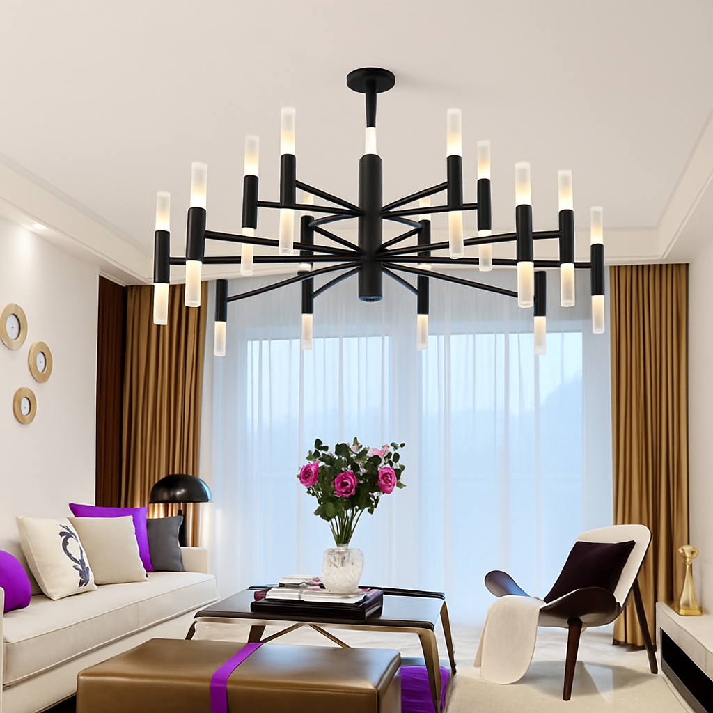 lustre de luxe moderne simple design artistique suspendu