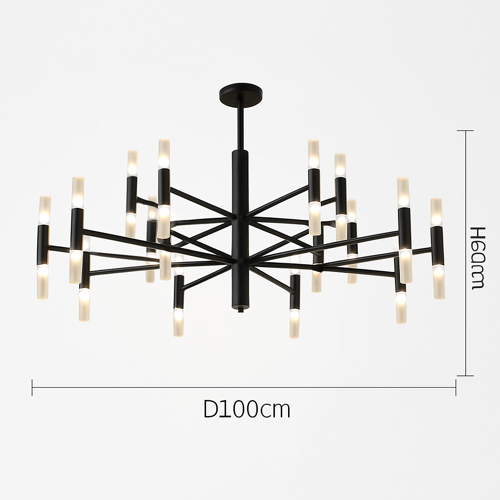 lustre de luxe moderne simple design artistique suspendu