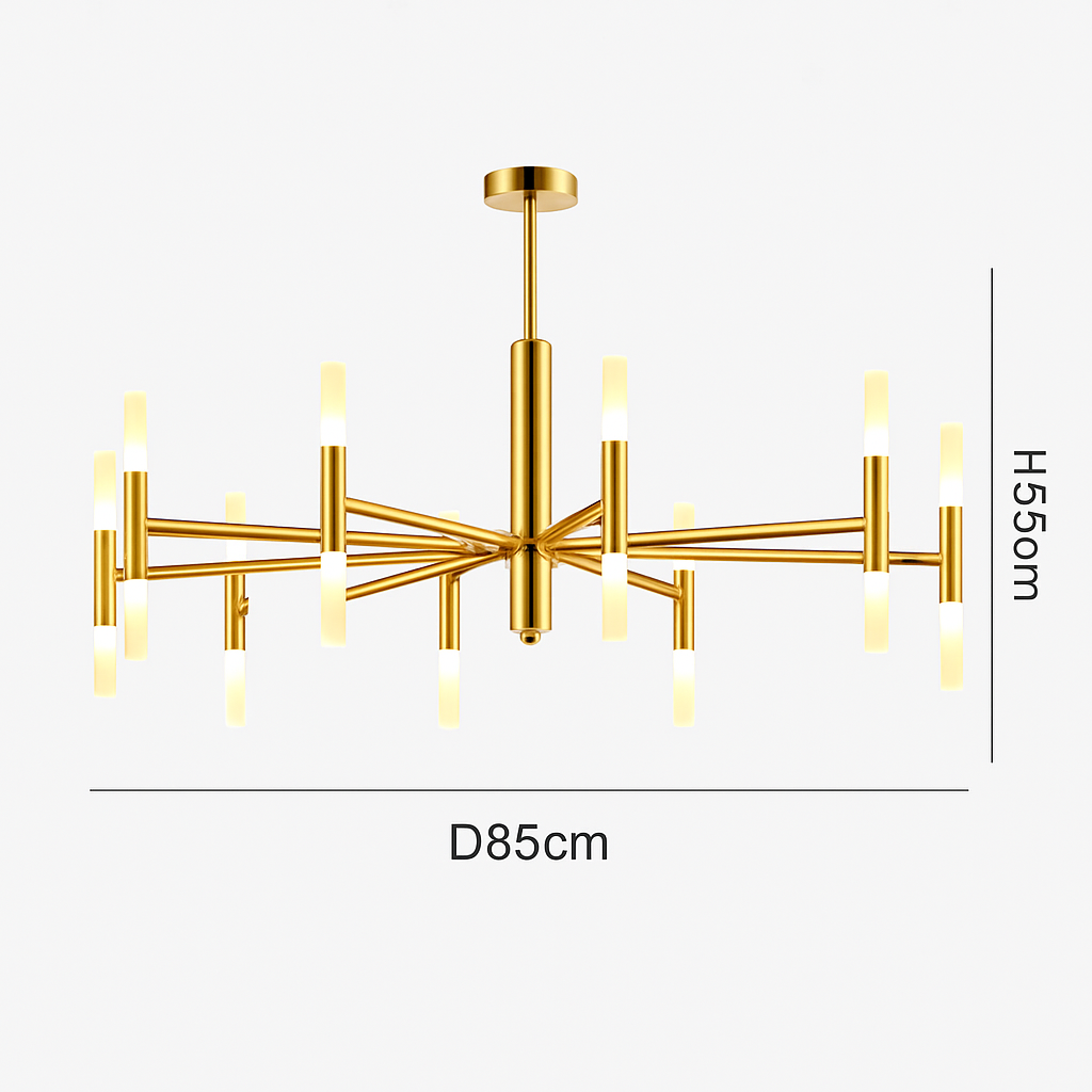 lustre de luxe moderne simple design artistique suspendu