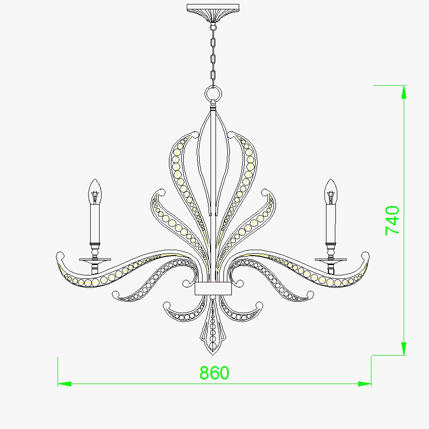 lustre de luxe or design moderne luminaire décoratif idéal bougie