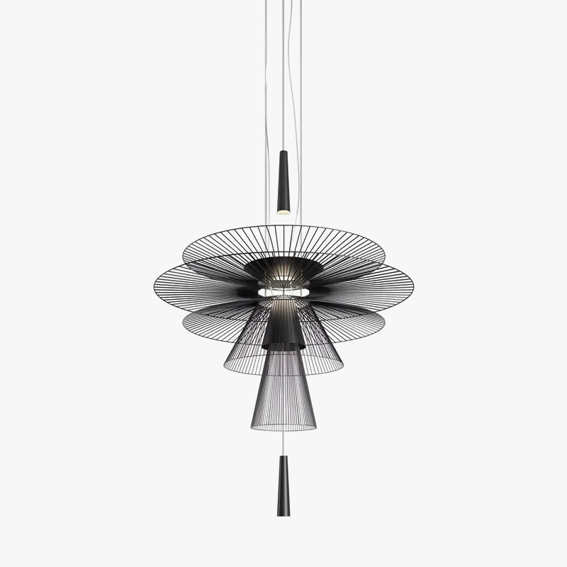 lustre de luxe sandyha led en métal lampe suspendue décorative