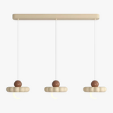 Lustre design avec fleurs Style crème créative