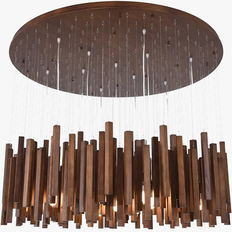 Lustre de Restaurant chinois en bois massif