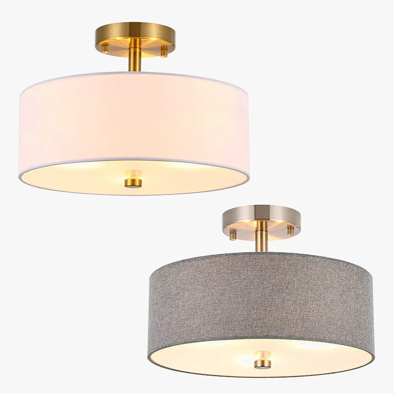 lustre de style américain simple en tissu circulaire