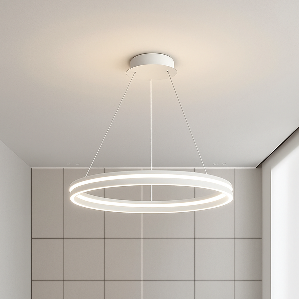 lustre design à Anneau moderne LED dimmable