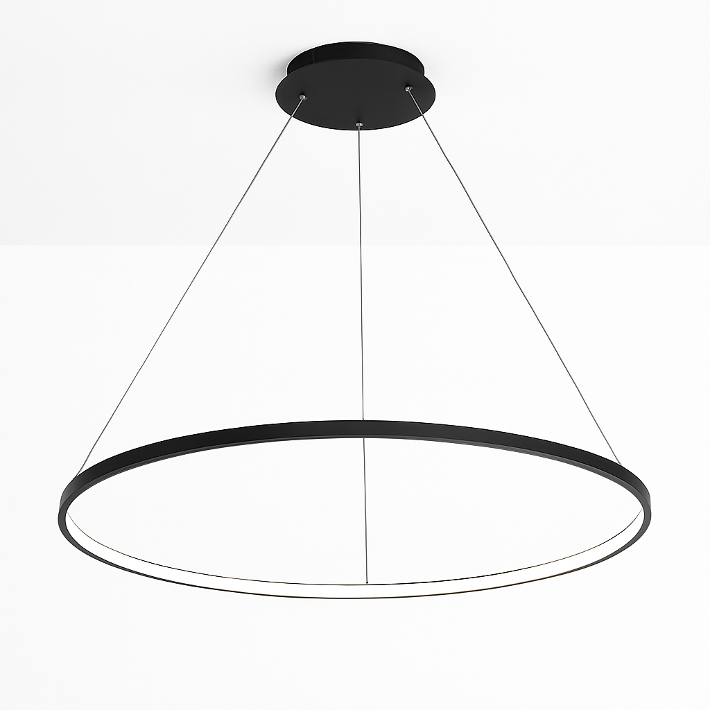 Lustre design anneaux suspendus à LED Deco