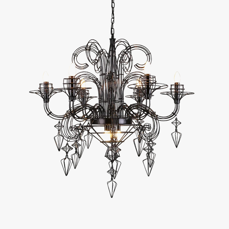 lustre design baroque pour un éclairage élégant et moderne