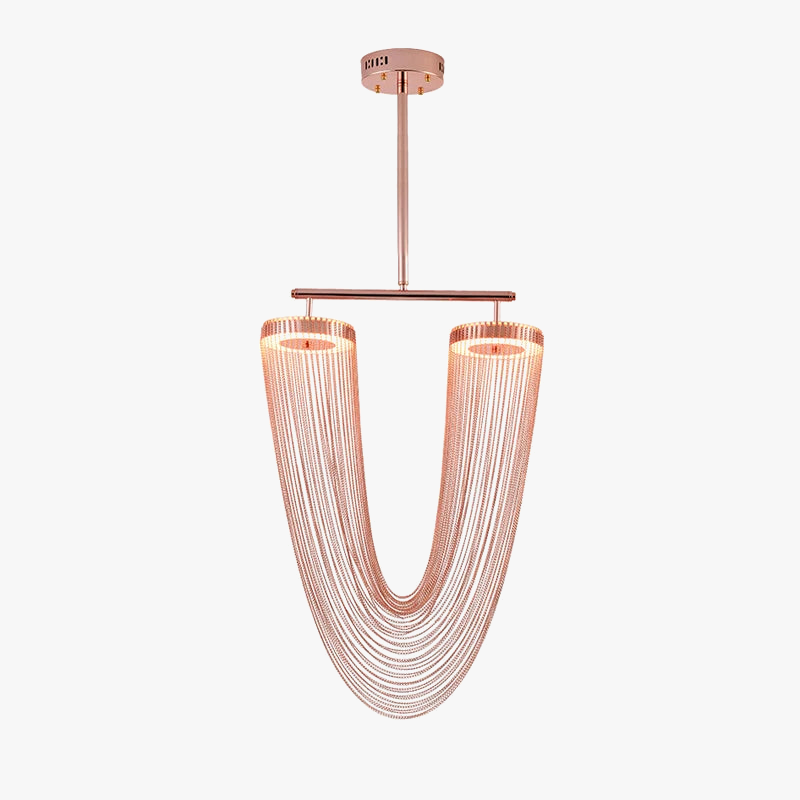 lustre design en aluminium led nouvelle tendance 2022