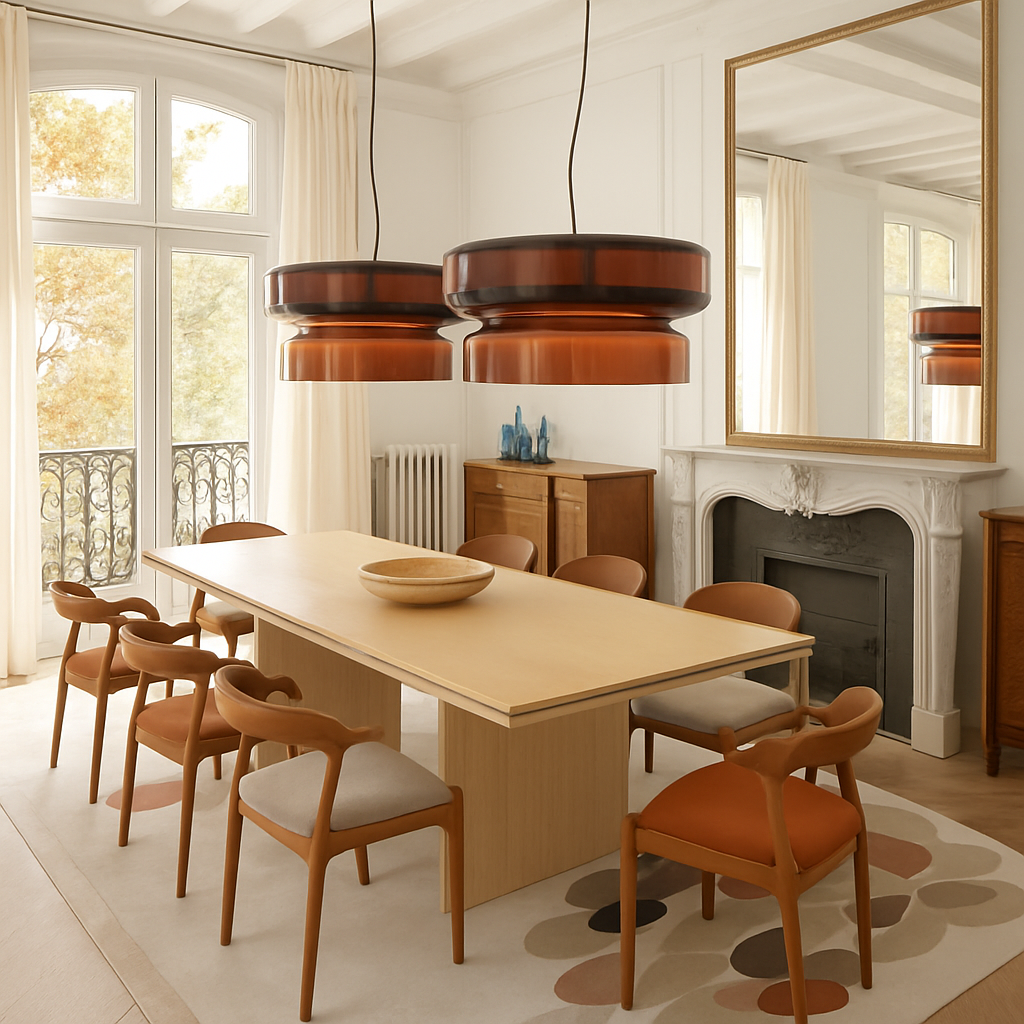 lustre design espagnol en verre pour intérieur moderne