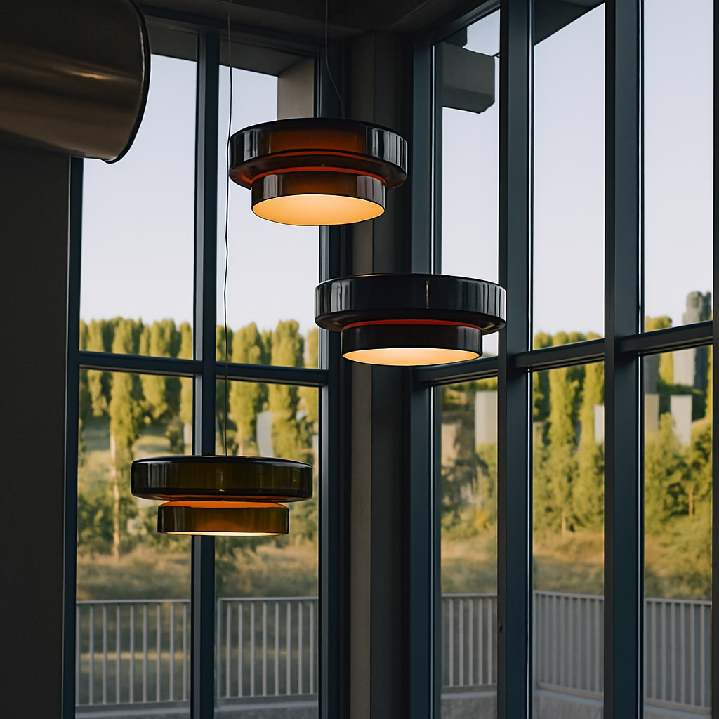 lustre design espagnol en verre pour intérieur moderne