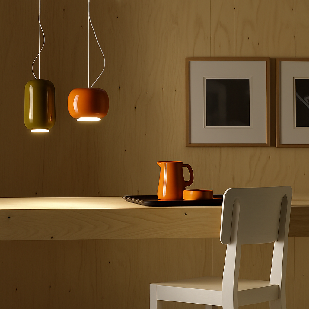 lustre design en verre pour bar et restaurant