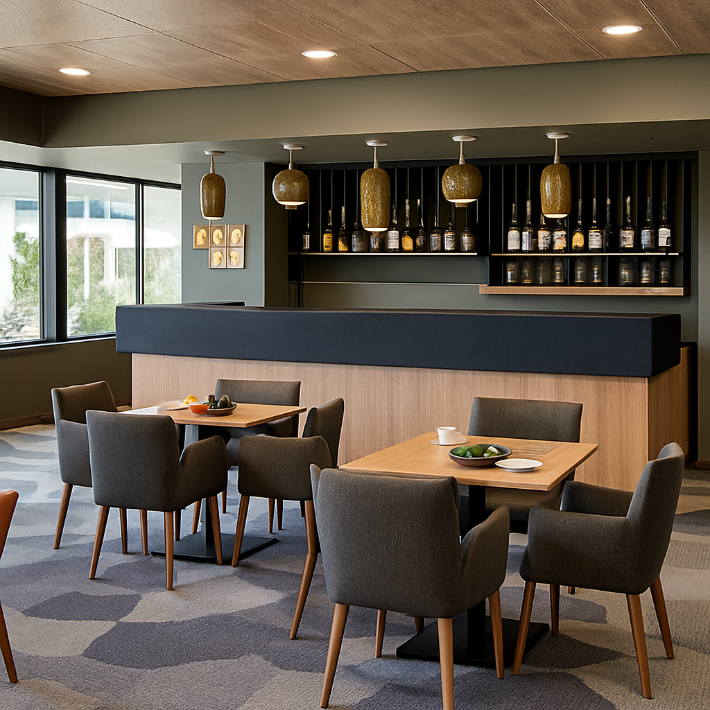 lustre design en verre pour bar et restaurant