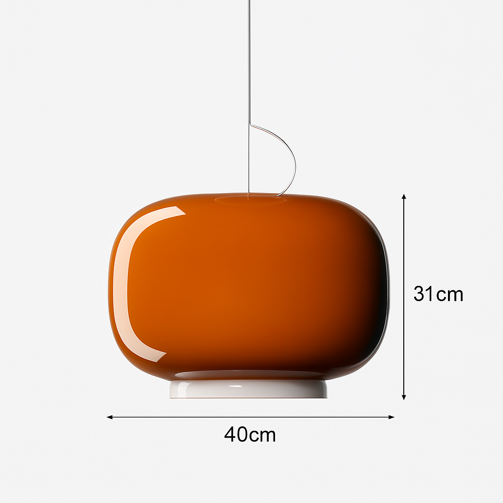 lustre design en verre pour bar et restaurant