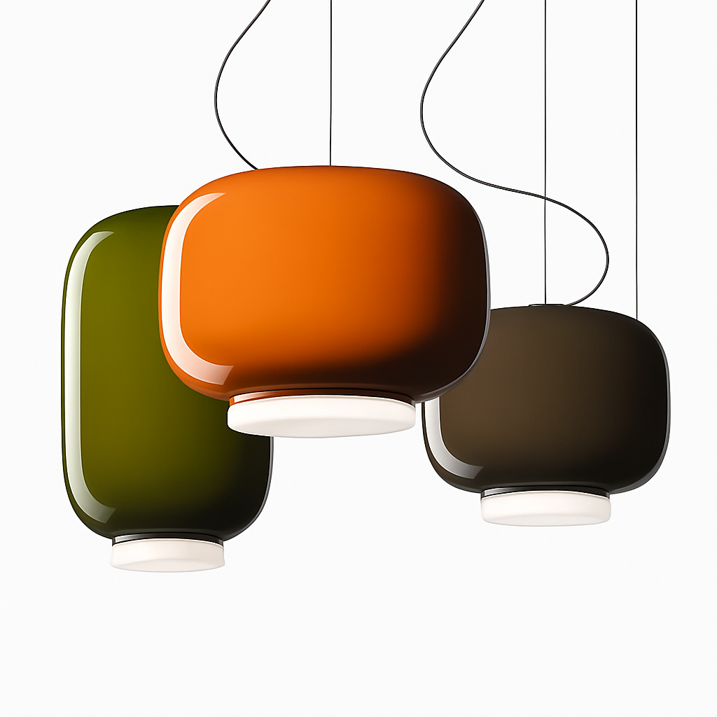 lustre design en verre pour bar et restaurant