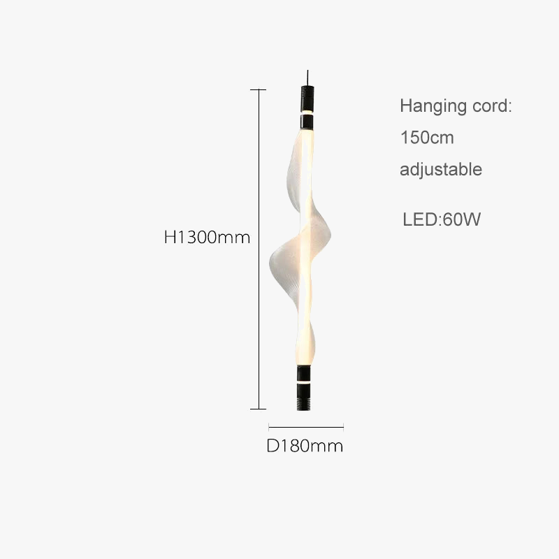 lustre design led acrylique tendance éclairage moderne 2024