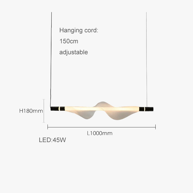 lustre design led acrylique tendance éclairage moderne 2024