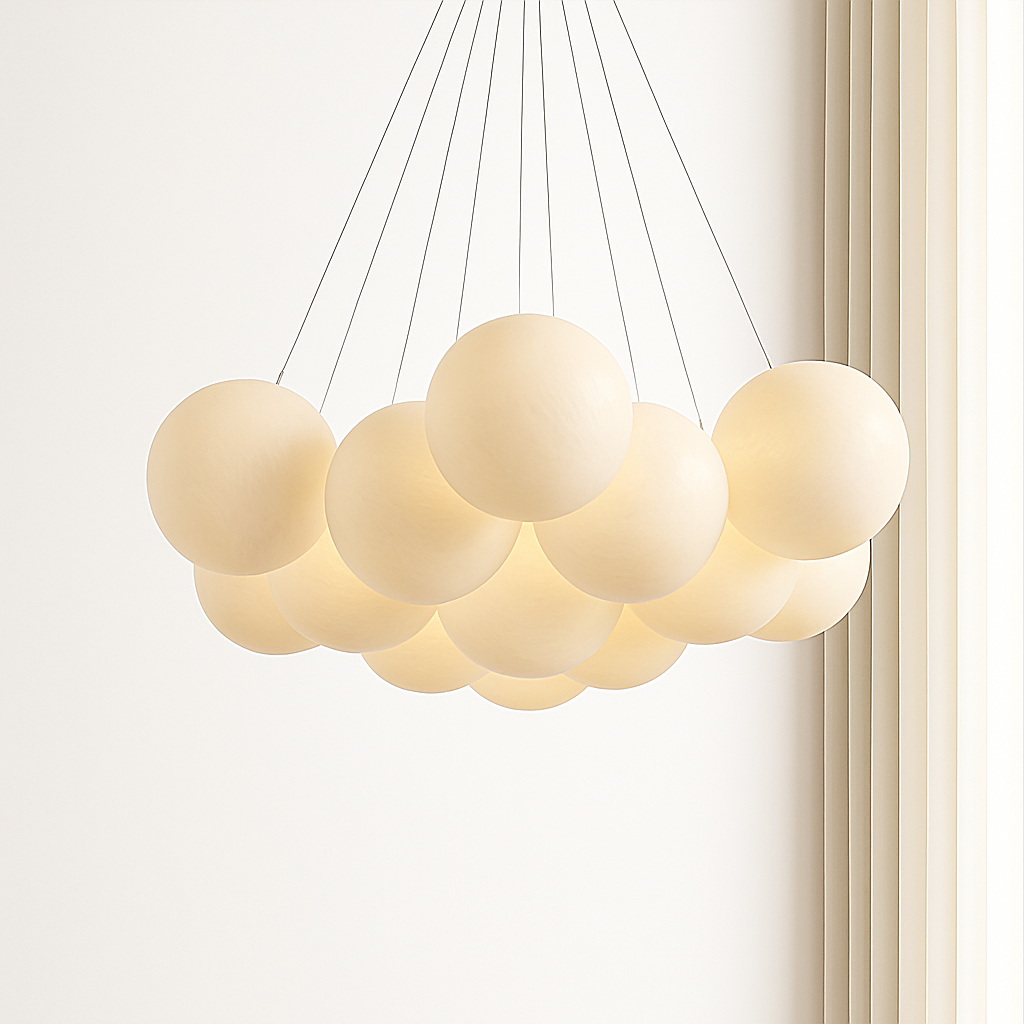 Lustre design LED avec boules
