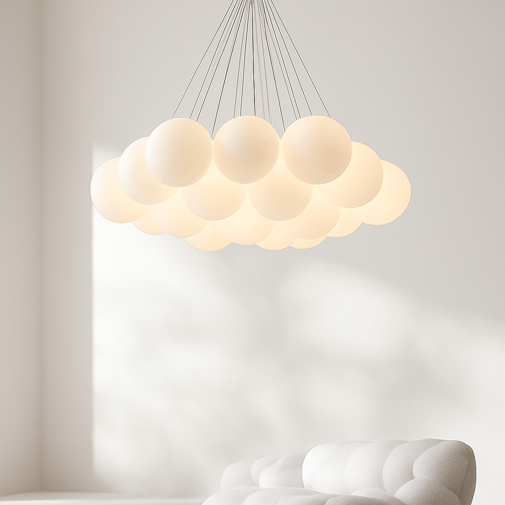 Lustre design LED avec boules
