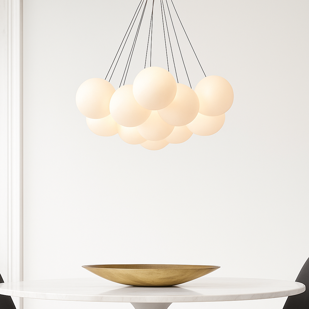Lustre design LED avec boules