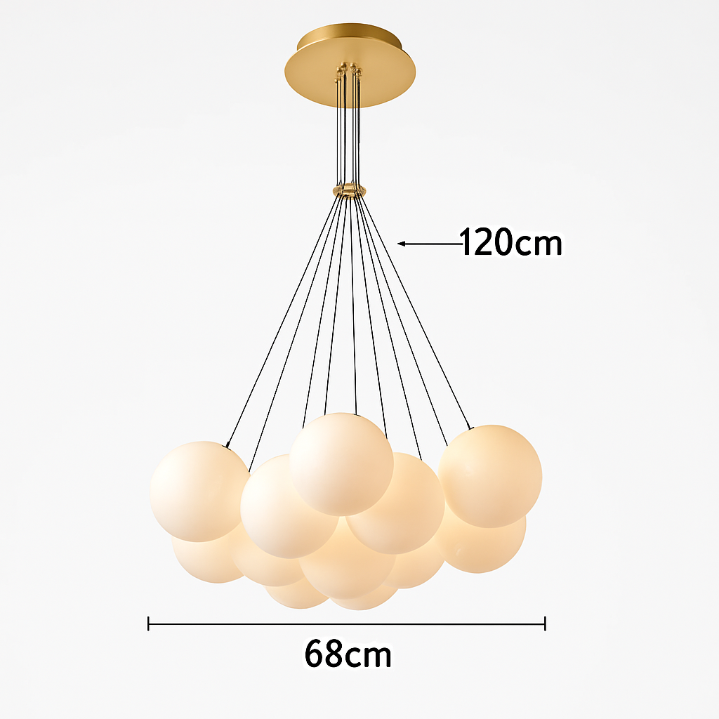 Lustre design LED avec boules