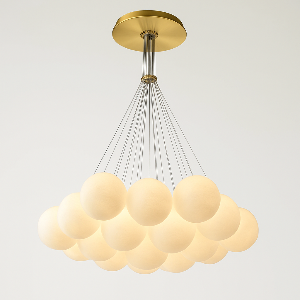 Lustre design LED avec boules