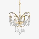Lustre design LED avec branches dorées et verre crystal Luxury