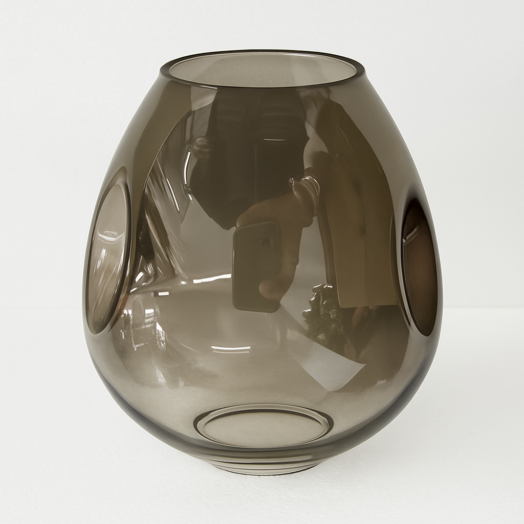 Lustre design à LED avec branches métal et bulles en verre Beans