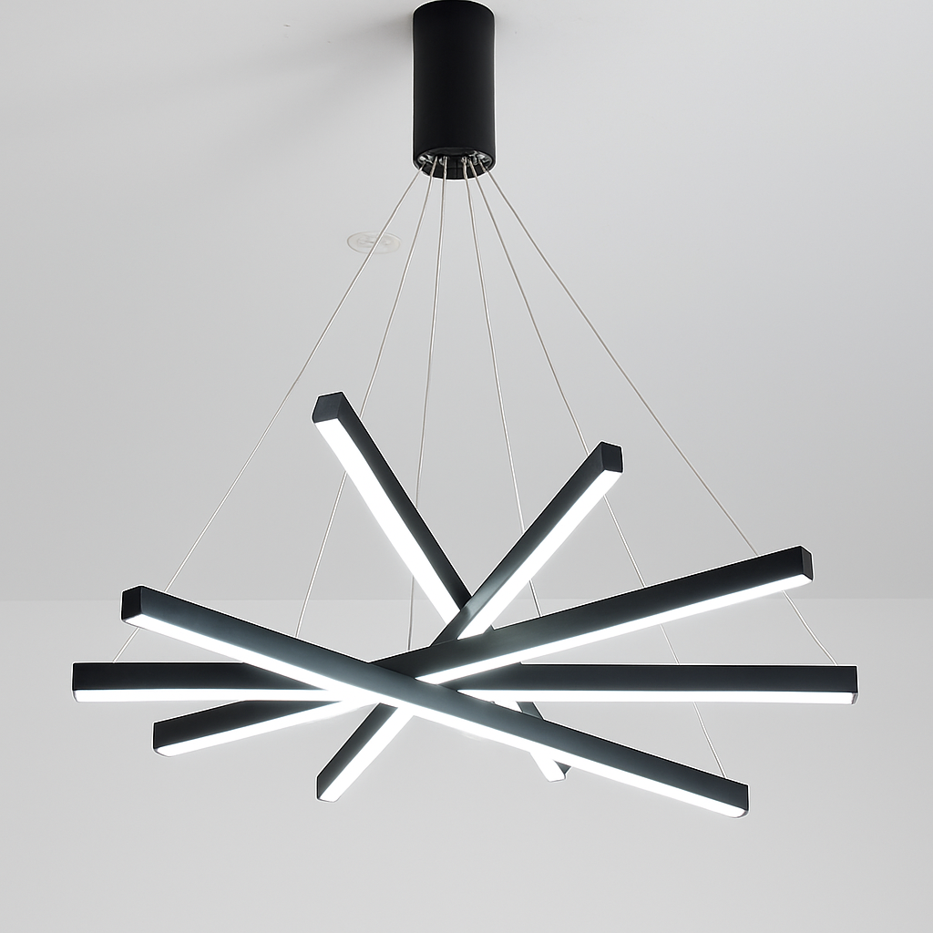 Lustre design LED barrettes lumineuses en métal Zillion